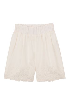 white cotton shorts CHLOÉ KIDS | C20909117